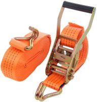 Страховочный стяжной ремень трос Ratchet Tie Down 1.5м AND-5 храповым механизмом для крепления груза до 2 тонн, Транспортная лента для стяжки грузов