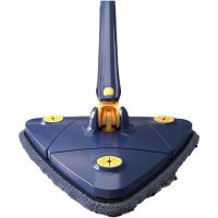 Треугольная телескопическая швабра для сухой и влажной уборки Multi function Mop MA-89 Регулируемая с отжимом 360 градусов для всех поверхностей