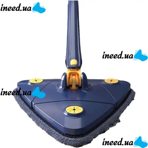 Треугольная телескопическая швабра для сухой и влажной уборки Multi function Mop MA-89 Регулируемая с отжимом 360 градусов для всех поверхностей