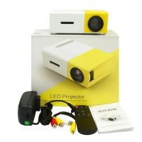 Портативный проектор мини кинотеатр мультимедийный Full HD Led Projector YG-300 мультимедийный домашний кинотеатр с динамиком, заряд от Power bank