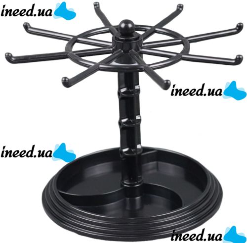 Вращающаяся подставка держатель 1 Tier Jewelry Rack AND944 для хранения ювелирных изделий 1 уровень, Держатель для демонстрации браслетов и ключей