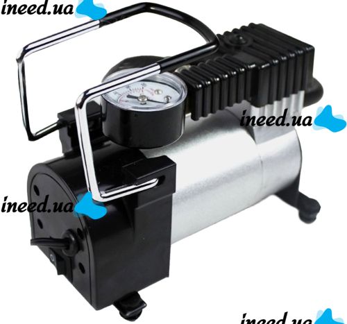 Автокомпрессор от прикуривателя Аir pump HS-208 965кПа для накачки шин 140PSI 10Amp Автомобильный компрессор насос для подкачки колес машины Черный