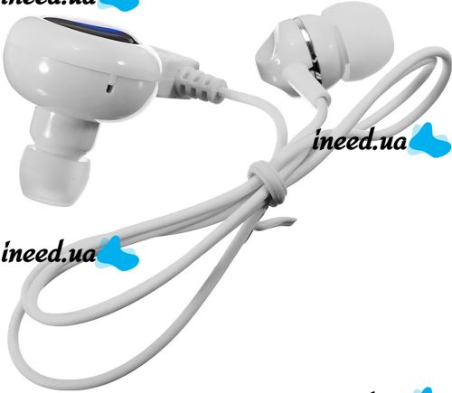 Беспроводной стерео наушник AirBeats Bluetooth mini 4.0 White вакуумная гарнитура с встроенным микрофоном и шумоподавлением для IOS и Android Белый