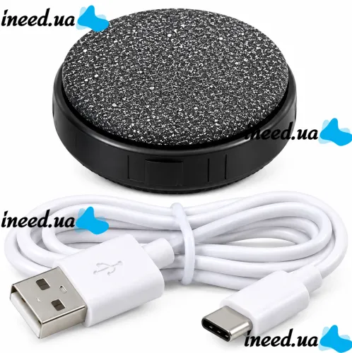 Электрическая пилка для ног Pedi Vac R1-4921 аккумуляторная шлифовальная пемза для чистки пяток и удаления мозолей с вакуумным пылесосом от USB