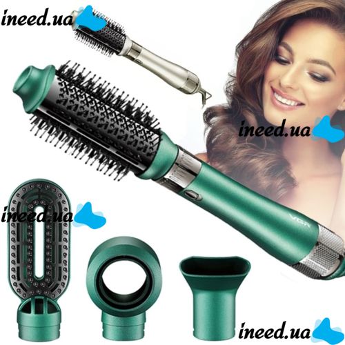 Hair Dryer Brush Straightener VGR V-493 Multi-styler for Drying and Styling Hair 4in1, Professional Air Styler Hair Curling Comb 1000W