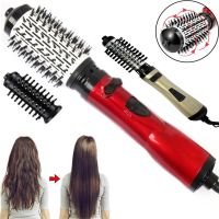 Вращающаяся фен расческа для завивки, укладки и сушки волос Shiny Beauty 2 в 1, 800 Вт, Профессиональный стайлер с вращением, Фен-расческа
