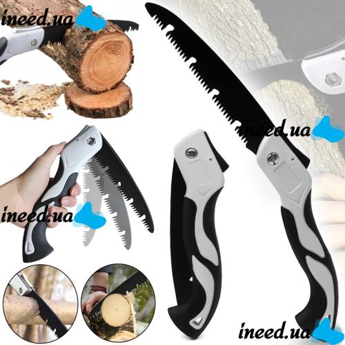 Складная садовая пила Pigin Folding Saw 460 SK5 20 см ручная туристическая ножовка по дереву, раскладной мини сучкорез с зубьями Sharp Saw MW-107