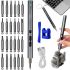 Electric screwdriver with bit set Kings Dun KS-882039 28 in 1 cordless smart screwdriver with magnetic bit set for precision work in USB case