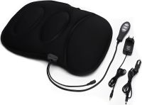 Массажная накидка для автомобиля Robotic Cushion Massage HL-802 вибрационная подушка массажер для спины и поясницы с подогревом на сиденье авто LY57