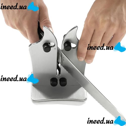 Точилка для кухонных ножей Bavarian Edge Knife Sharpener 12Х16.5 см многофункциональная механическая настольная ножеточка полировка из стали на кухню