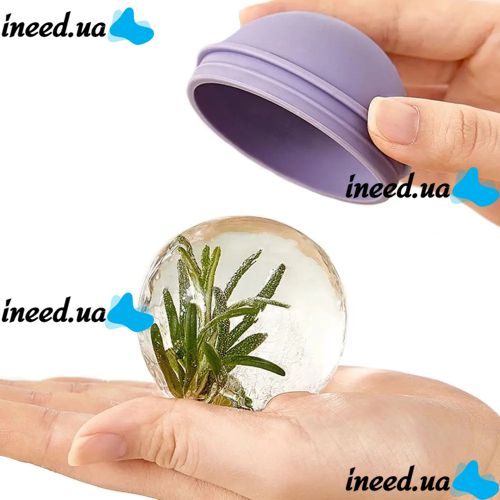 Spherical Ice Ball Shape Ice Ball Maker Silicone Sphere with Watering Can for freezing and Storing round ice for cocktails and whiskey