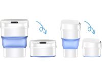 Trash Can with Sensor Lid ZSW-L11 8L Automatic Smart Trash Can, Folding Trash Can with Smart Sensor for Kitchen White