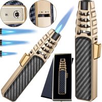  Газовая турбо-зажигалка Lighter jobon zb-588 for BBQ ветрозащитная турбогорелка с контроллером пламени, зажигалка для кемпинга и барбекю