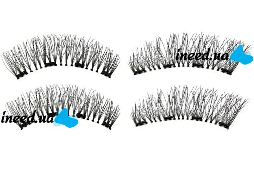 Магнитные ресницы на ленте Magnetic Lashes Professional Eyelash 3D многоразовые накладные ресницы на магнитном основании в круглом футляре 26 мм