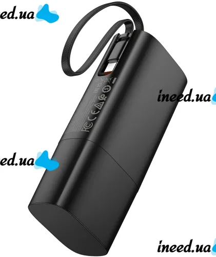 Сетевое зарядное устройство Hoco J148 PD20W Power Bank 5000 mAh портативный внешний аккумулятор Type-C повербанк с кабелем и адаптером для зарядки