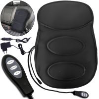 Массажная накидка для автомобиля Robotic Cushion Massage HL-802 вибрационная подушка массажер для спины и поясницы с подогревом на сиденье авто LY57