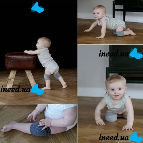 Anti-slip Children's Knee Pads for Crawling Children Thicken Knee Protector Protective Knee Pads with Silicone against bruises and bruises made of cotton