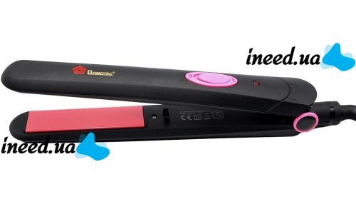Утюжок плойка для выпрямления волос Domotec MS-4908 45W выпрямитель для укладки и выравнивания с быстрым нагревом, керамический прибор щипцы MS4908