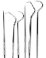 Dental Toothpick Set 7 in 1 Portable Set of Dental Cleaning Tools for Oral Care in a Metal Case
