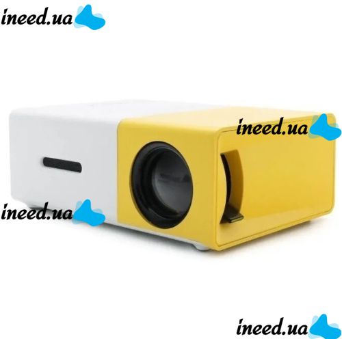 Портативный проектор мини кинотеатр мультимедийный Full HD Led Projector YG-300 мультимедийный домашний кинотеатр с динамиком, заряд от Power bank