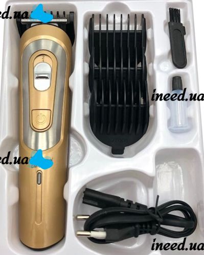 Wireless Men's Hair Clipper Gemei GM-6112 Handheld Rechargeable Beard Trimmer with Replaceable Nozzles Geemy GM-6112 