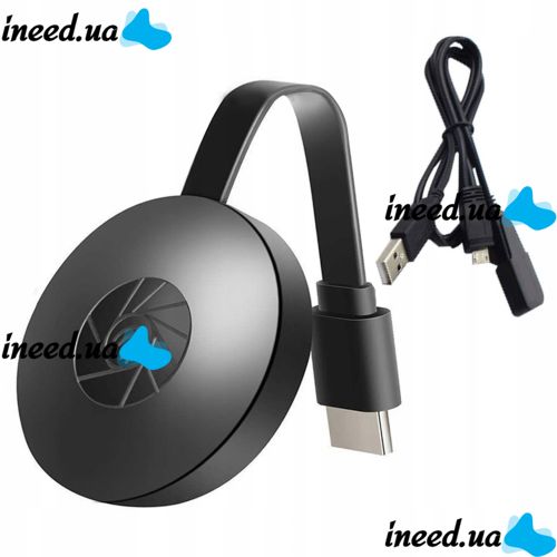 Беспроводной Wi-Fi HDMI приемник адаптер Chromecast MiraScreen G2 Мультимедийный медиаплеер со встроенным WIFI модулем с телефона на телевизор Черный