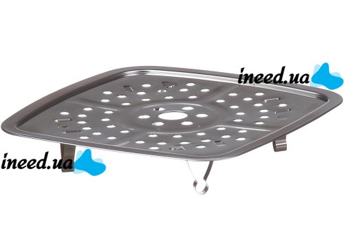 Универсальная сковорода Copper Cook Deep Square Pan Ampowar 24 см с фритюром и пароваркой с крышкой, Антипригарная сковородка фритюрница с дуршлагом