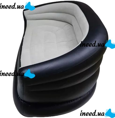 Inflatable Double Sofa Armchair Avenli 98139 Inflatable Sofa up to 200 kg for Relaxation, Flocked Ottoman Bed XL-1134 138x87x71 cm for Home