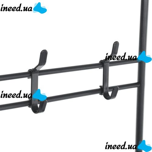 Підлогова вішалка для одягу в передпокій New simple floor clothes rack 60х29, 5х151 см Універсальна металева пересувна стійка Універсальна металева пересувна стійка Чорна