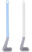 Туалетный навесной ершик щетка Tanger Toilet brush LTB-01 с щеткой для чистки унитаза с креплением на стену, Силиконовый ёршик скребок для туалета