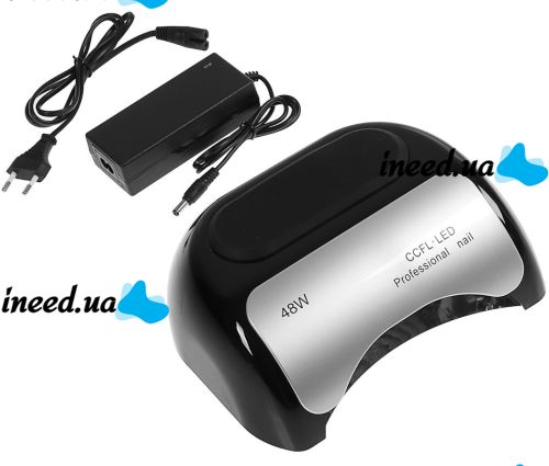 Гибридная ультрафиолетовая LED лампа Sun Nail System K18 48W для маникюра и педикюра CCFL UV Lamp с датчиком движения и таймером для сушки гель лака