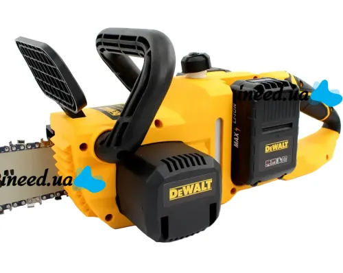 Акумуляторна ланцюгова пила DeWalt DCM575N 48V 5Ah 18" дюймів Шина 45 см, Бездротова пила Деволт з 2 акумуляторами для обрізки гілок дерев