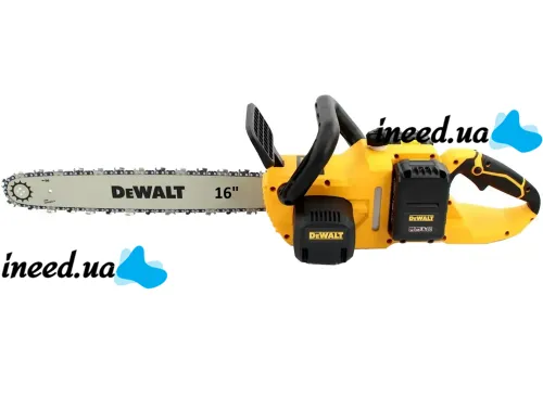 Акумуляторна ланцюгова пила DeWalt DCM575N 48V 5Ah 18" дюймів Шина 45 см, Бездротова пила Деволт з 2 акумуляторами для обрізки гілок дерев