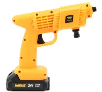 Беспроводная мойка высокого давления DeWalt DCPW560B 24V 5Ah 2 аккумулятора, аккумуляторная мини автомойка с кейсом, распылитель Деволт для авто