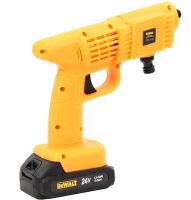 Беспроводная мойка высокого давления DeWalt DCPW560B 24V 5Ah 2 аккумулятора, аккумуляторная мини автомойка с кейсом, распылитель Деволт для авто