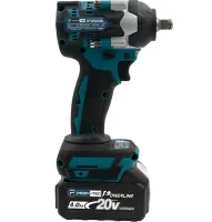 Беспроводной ударный гайковерт Makita DTW500BL 20V 4Ah 2 аккумулятора, Аккумуляторный бесщеточный гайковерт PROFI-TEC 350 Нм с головками в кейсе