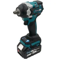 Беспроводной ударный гайковерт Makita DTW500BL 20V 4Ah 2 аккумулятора, Аккумуляторный бесщеточный гайковерт PROFI-TEC 350 Нм с головками в кейсе