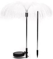 Садовый декоративный RGB фонарь Медуза Solar Lawn Lamp 85 см уличный газонный светильник факел 7 LED цветов на солнечной батареи в землю BL LC7