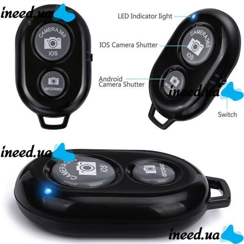 Пульт-кнопка Bluetooth Hoco RC-100 дистанционного управления камерой телефона для селфи палки, универсальный брелок, пульт для Android и IOS, штатива