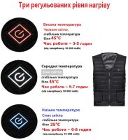 Электрический терможилет с подогревом Hoson Heated Vest универсальная жилетка с 3 режимами регулировки температуры для согревания рук и спины от USB
