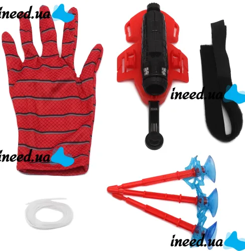 Children's toy glove blaster Spider Man Spider Wrist Transmitter AND-5659 toy hand gun with crossbow and 3 suction cups Spider Men