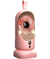Беспроводной аккумуляторный вентилятор Portable Mini Fan F-5 портативный настольный мини охладитель воздуха с держателем 5 режимов от USB HR-89