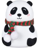 Детский настольный ночник Losso LJC-142 Panda силиконовый светодиодный RGB светильник, беспроводная LED лампа Панда 7 режимов на аккумуляторе USB