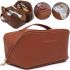 Косметичка органайзер для хранения косметики Rose Of Mon's Land Beauty Box Bag женская дорожная сумка с ручкой, водонепроницаемая Mons Коричневая 