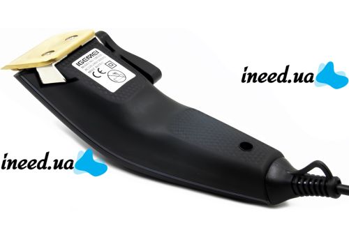 Men's hair clipper Gemei GM-836 wired trimmer for cutting and edging beard and mustache with replaceable nozzles in a case from IGemei network
