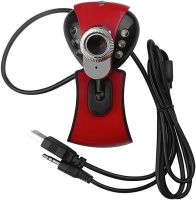 Веб камера с микрофоном Digital HD Camera DG-899 1280х720 универсальная внешняя USB веб-камера на прищепке для ПК компьютера и ноутбука Красная