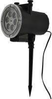 Вуличний лазерний проектор Led Change card Garden Projector PJ-518 на 12 картриджів RGB зображень, Новорічний світлодіодний диско прожектор з пультом