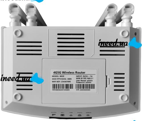 Беспроводной LTE маршрутизатор Dual Function B828 4G/5G 300 Мбит/с со слотом для SIM карты, аккумуляторный Wi-Fi роутер до 300Mb/s 4 внешние антенны