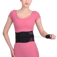 Ортопедический корректор осанки Lumbar Support Belt WS-001 поясничный корсет с тросовой системой фиксации, пояс с регулировкой для позвоночника