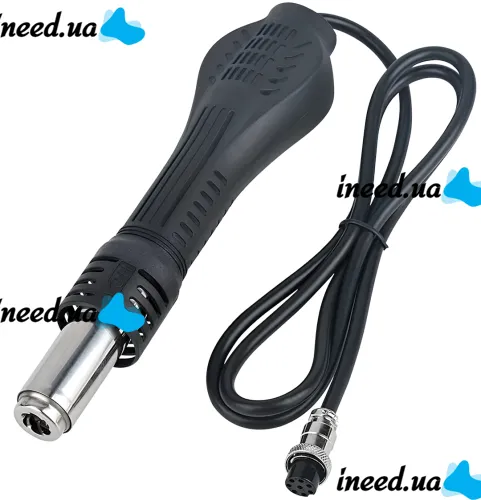 Термовоздушная паяльная станция JCD 8898 2в1 паяльник 80W и термофен 750W с регулировкой температуры и дисплеем для пайки SMD и ремонта электроники